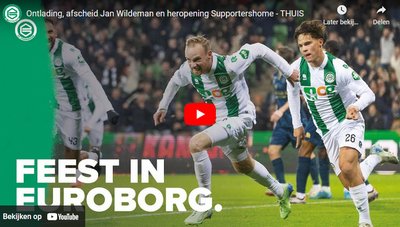 Ontlading, Jan Wildeman en heropening Supportershome in ‘Thuis’.