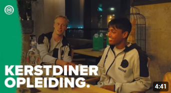 Kerstdiner met strijders uit de FC Groningen opleiding