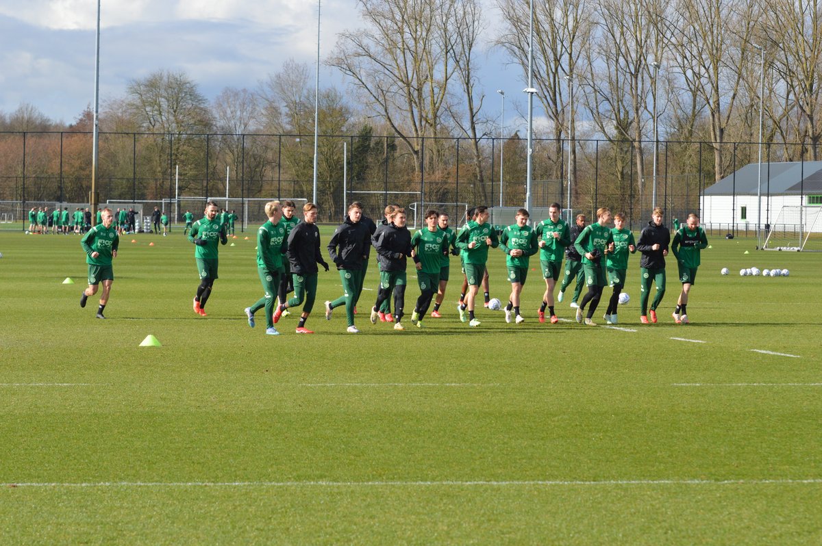 Foto's training FC Groningen vanmorgen